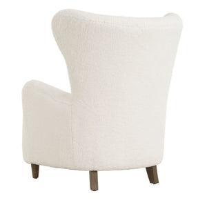   White Sheepskin Wingback Lounge Chair | Oroa.com