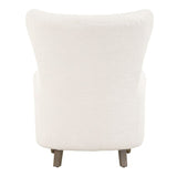 White Sheepskin Wingback Lounge Chair | Uttermost Ingel