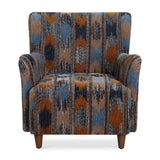 Ikat Print Chenille Lounge Chair | Uttermost Lainey