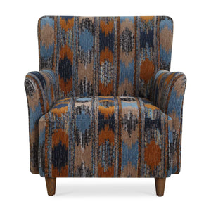   Ikat Print Chenille Lounge Chair | Oroa.com