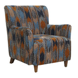 Ikat Print Chenille Lounge Chair | Uttermost Lainey