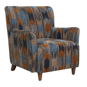   Ikat Print Chenille Lounge Chair | Oroa.com