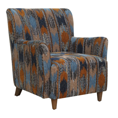 Ikat Print Chenille Lounge Chair | Uttermost Lainey
