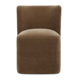 Brown Velvet Caster Dining Chair | Uttermost Outlook