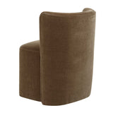 Brown Velvet Caster Dining Chair | Uttermost Outlook