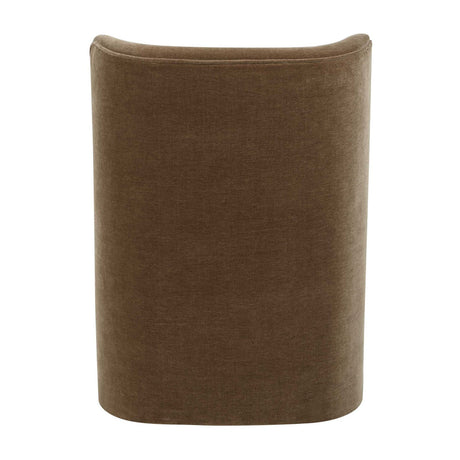 Brown Velvet Caster Dining Chair | Uttermost Outlook