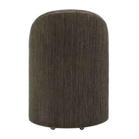 Chenille Caster Swivel Dining Chair | Uttermost Roll With It
