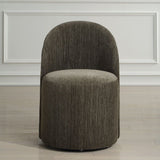 Chenille Caster Swivel Dining Chair | Uttermost Roll With It