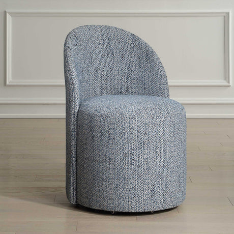 Chenille Caster Swivel Dining Chair | Uttermost Roll With It