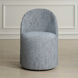 Chenille Caster Swivel Dining Chair | Uttermost Roll With It
