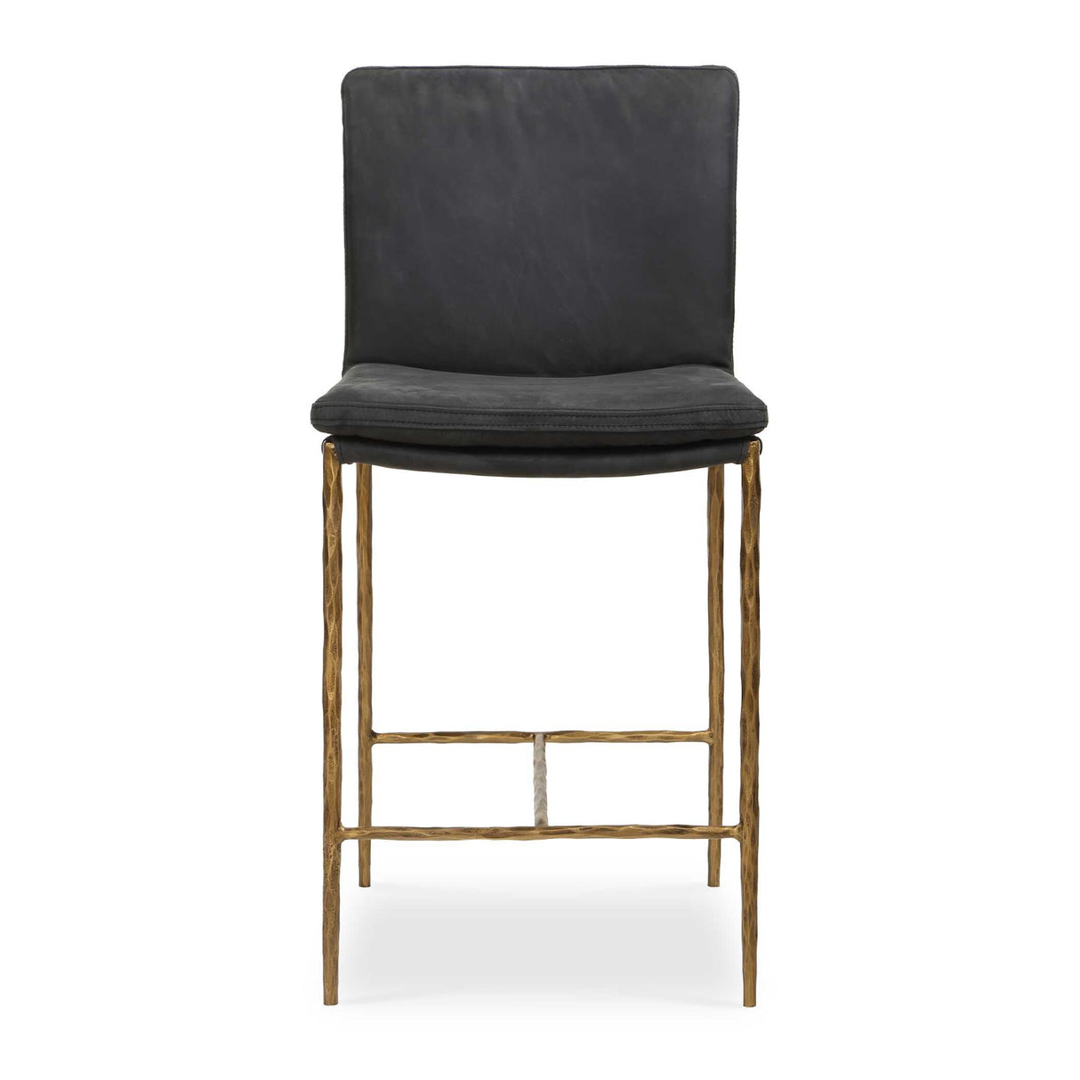   Gray Leather Counter Stool | Oroa.com