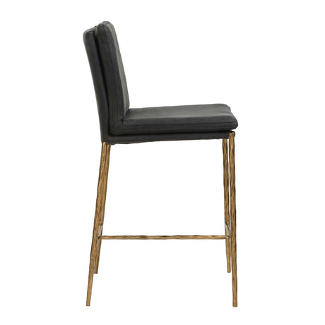 Modern European furniture - Gray Leather Counter Stool - www.oroa.com