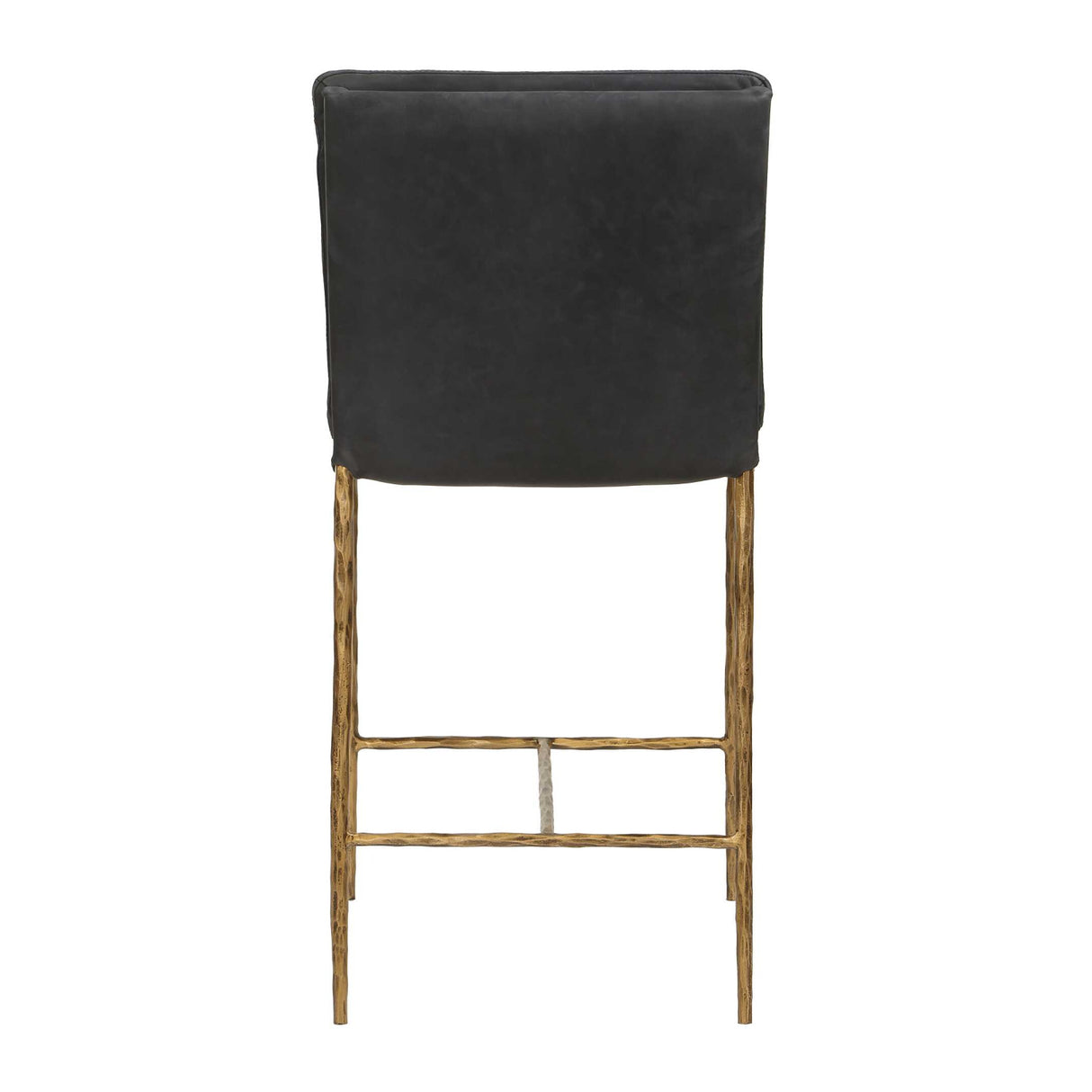   Gray Leather Counter Stool | Oroa.com
