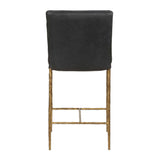 Modern European furniture - Gray Leather Counter Stool - www.oroa.com