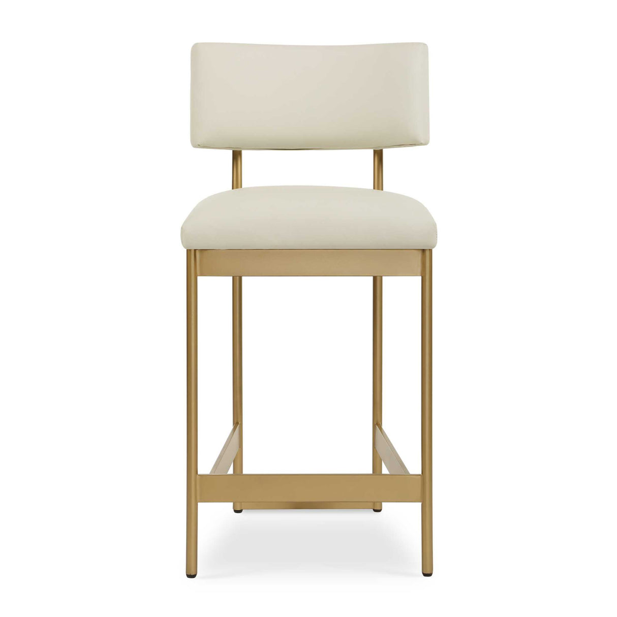   White Leather Counter Stool | Oroa.com