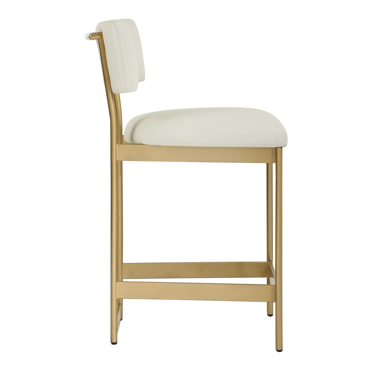   White Leather Counter Stool | Oroa.com