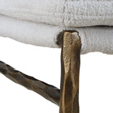 White Boucle Dining Chair | Uttermost Ascend