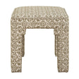 Modern European furniture - Green Medallion Motif Bench S - www.oroa.com