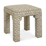 Modern European furniture - Green Medallion Motif Bench S - www.oroa.com