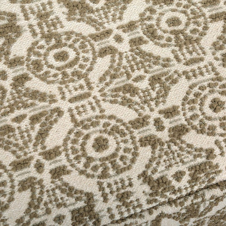 Modern European furniture - Green Medallion Motif Bench S - www.oroa.com