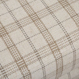 Modern European furniture - Beige Plaid Linen Swivel Chair - www.oroa.com
