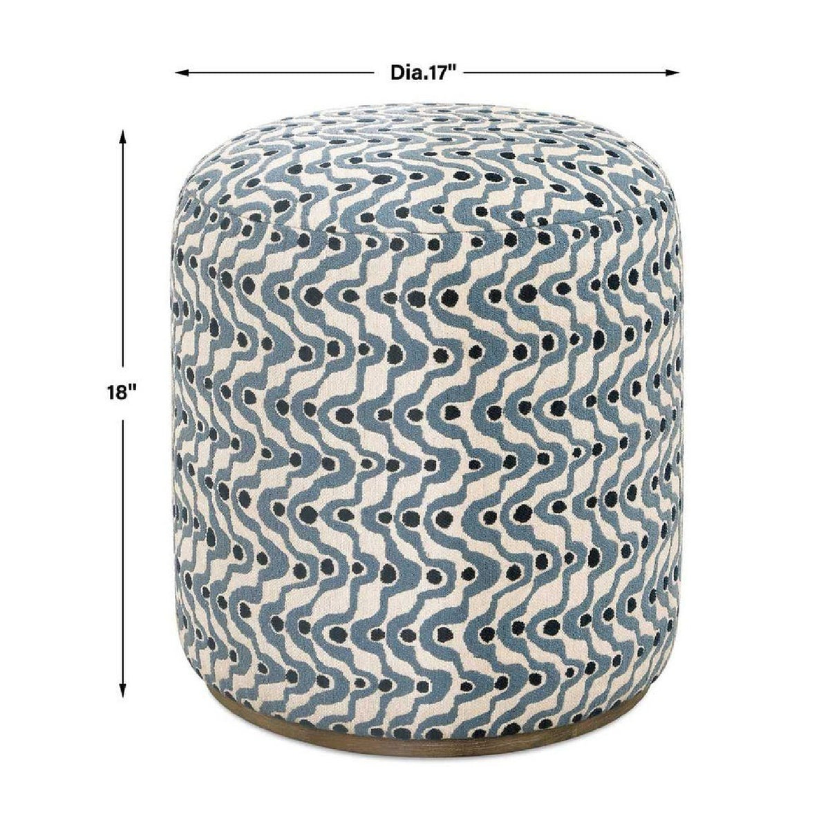 Swirl Patterned Ottoman | Uttermost Cas - www.oroa.com