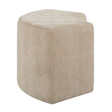Modern European furniture - Beige Velvet Curved Bench - www.oroa.com