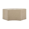 Modern European furniture - Beige Velvet Curved Bench - www.oroa.com