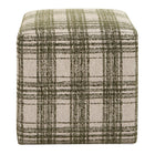 Modern European furniture - Chenille Cube Ottoman - www.oroa.com