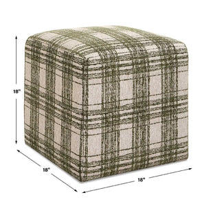   Chenille Cube Ottoman | Oroa.com