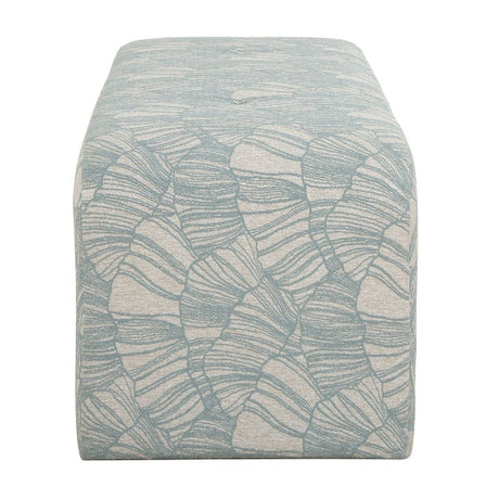 Modern European furniture - Blue Shell Printed Bench - www.oroa.com