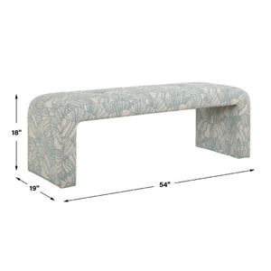   Blue Shell Printed Bench | Oroa.com