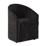Modern European furniture - Velvet Dining Chair with Casters - www.oroa.com