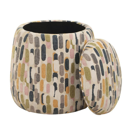 Modern European furniture - Multicolored Pattern Storage Ottoman - www.oroa.com