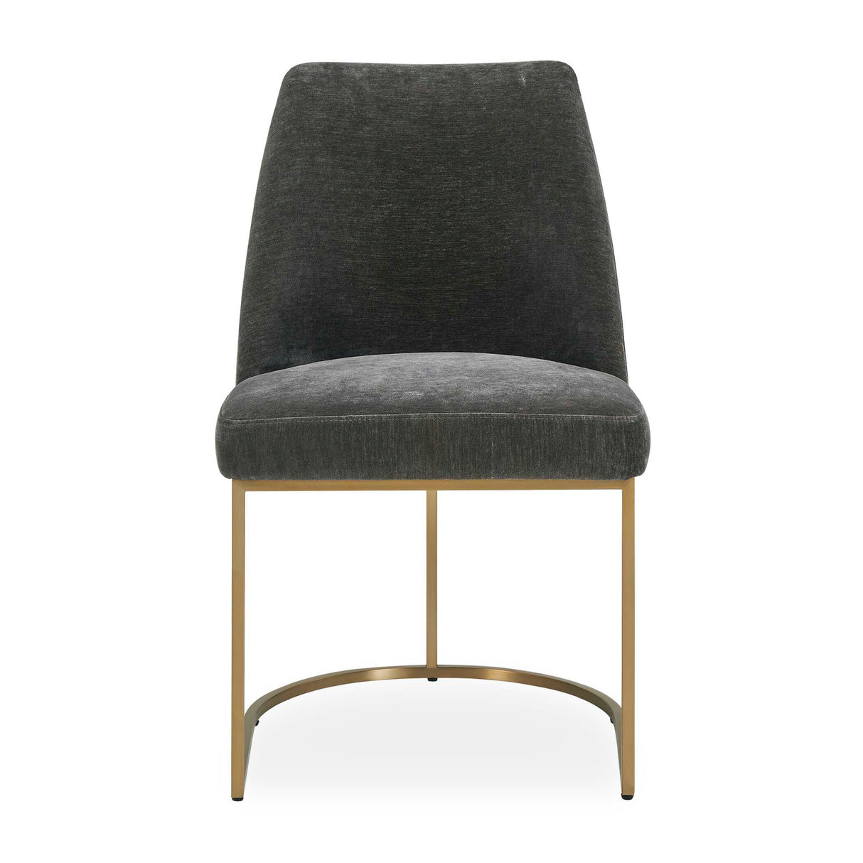 Modern European furniture - Gray Velvet Dining Chair - www.oroa.com