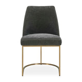 Modern European furniture - Gray Velvet Dining Chair - www.oroa.com
