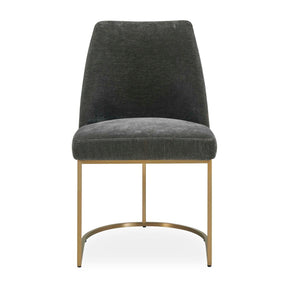 Modern European furniture - Gray Velvet Dining Chair - www.oroa.com