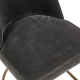 Modern European furniture - Gray Velvet Dining Chair - www.oroa.com