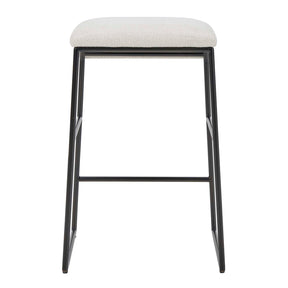 Cream Fabric Seat Counter Stool by Uttermost Arcane