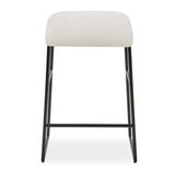 Modern European furniture - Cream Fabric Seat Counter Stool - www.oroa.com