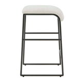 Modern European furniture - Cream Fabric Seat Counter Stool - www.oroa.com