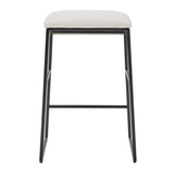 Modern European furniture - Cream Fabric Seat Counter Stool - www.oroa.com