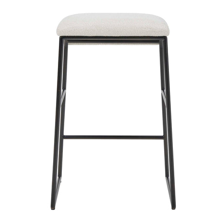 Modern European furniture - Cream Fabric Seat Counter Stool - www.oroa.com