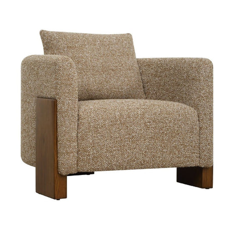 Modern European furniture - Cream Boucle 3-Legged Accent Chair - www.oroa.com