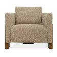 Modern European furniture - Cream Boucle 3-Legged Accent Chair - www.oroa.com