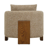Modern European furniture - Cream Boucle 3-Legged Accent Chair - www.oroa.com