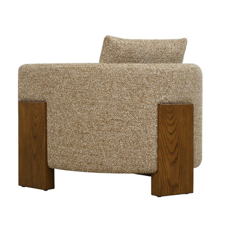 Modern European furniture - Cream Boucle 3-Legged Accent Chair - www.oroa.com