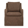 Modern European furniture -Brown Pinstripes Swivel Chair - www.oroa.com