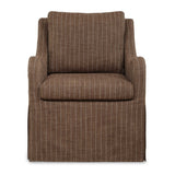 Modern European furniture -Brown Pinstripes Swivel Chair - www.oroa.com