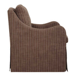 Modern European furniture -Brown Pinstripes Swivel Chair - www.oroa.com
